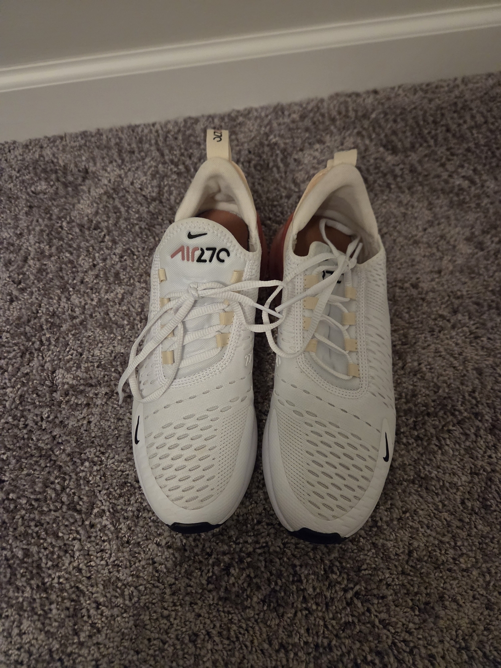 Nike Air270 Women's White Athletic Sneakers